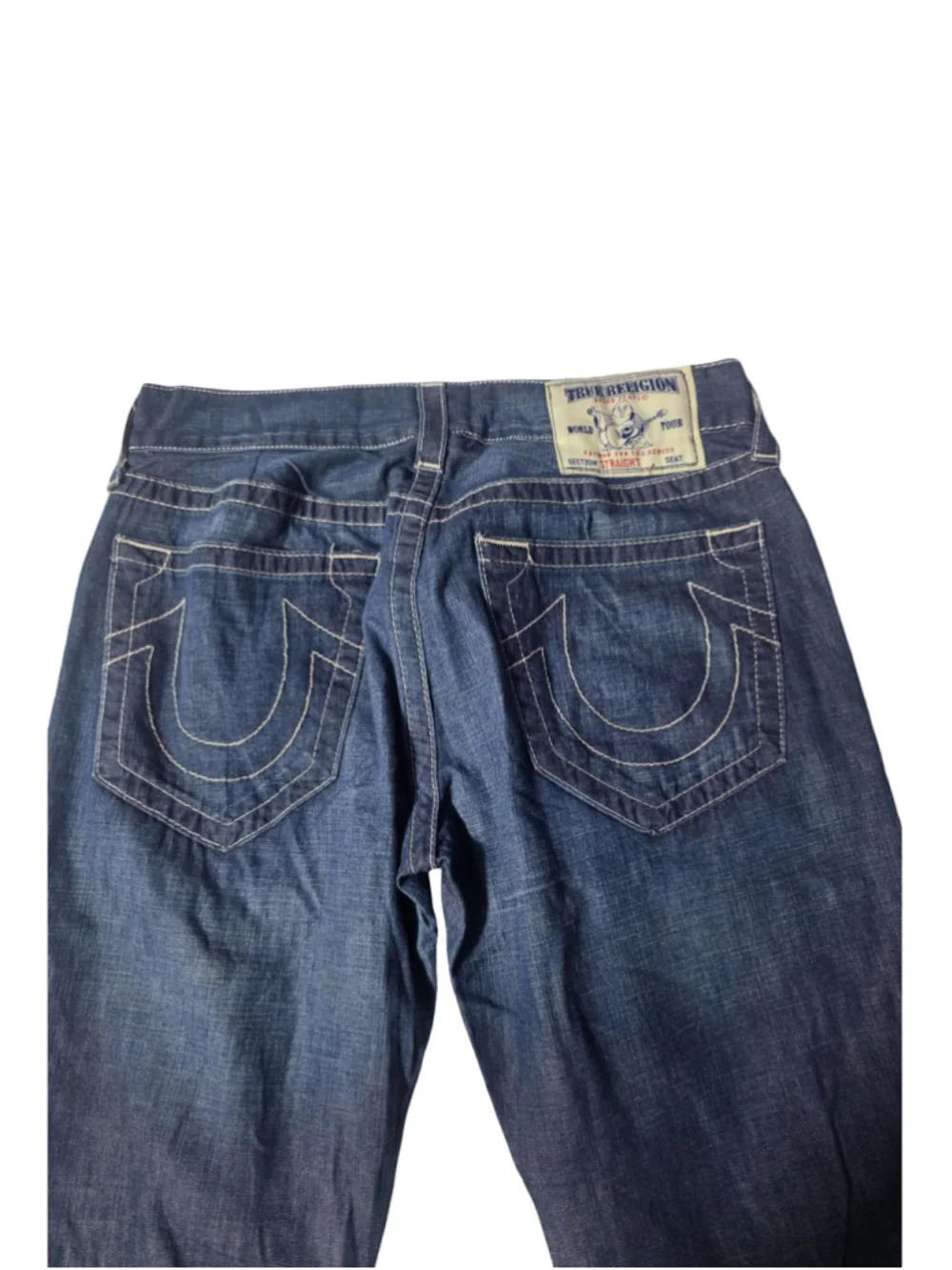Men's True Religion Straight Jeans, Waist 32, Blue
